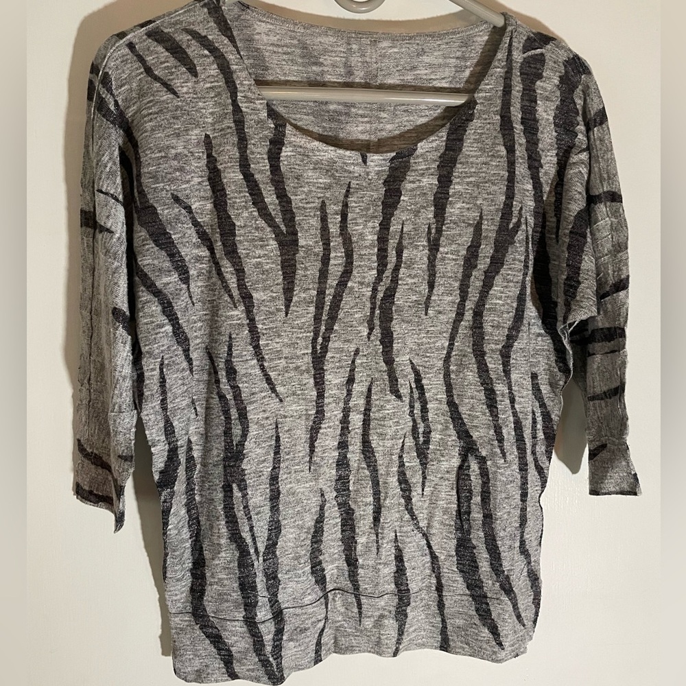 Zebra print top